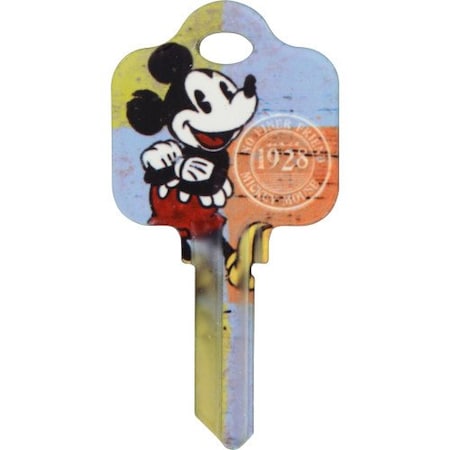Hillman HILLMAN Disney Mickey Mouse 1928 House Key Blank 68 SC1 Single For Schlage Locks 87650